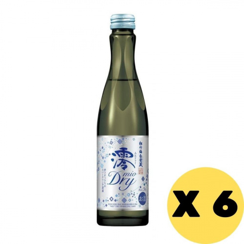 MIO - 松竹梅白壁藏澪「Dry」有氣清酒 (300ml) 6枝 ( 新舊包裝隨機發送)