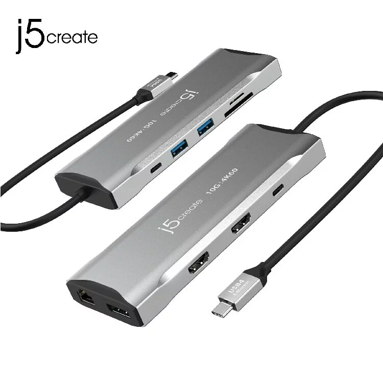 J5create 4K60 Elite 11 合 1 三螢幕輸出 USB-C 10Gbps 多功能轉接器 (UH-JCD397)