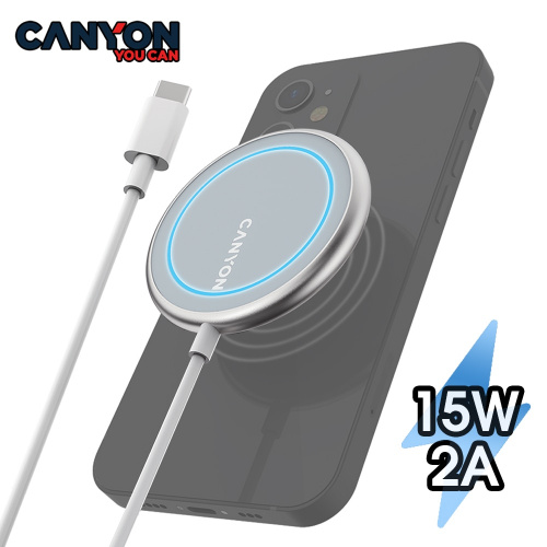 CANYON 15W Qi 無線充電器，適用於 iPhone 13 12 Pro max 8 Plus magsafe 快速無線充電板，適用於小米 10 華為 airpods