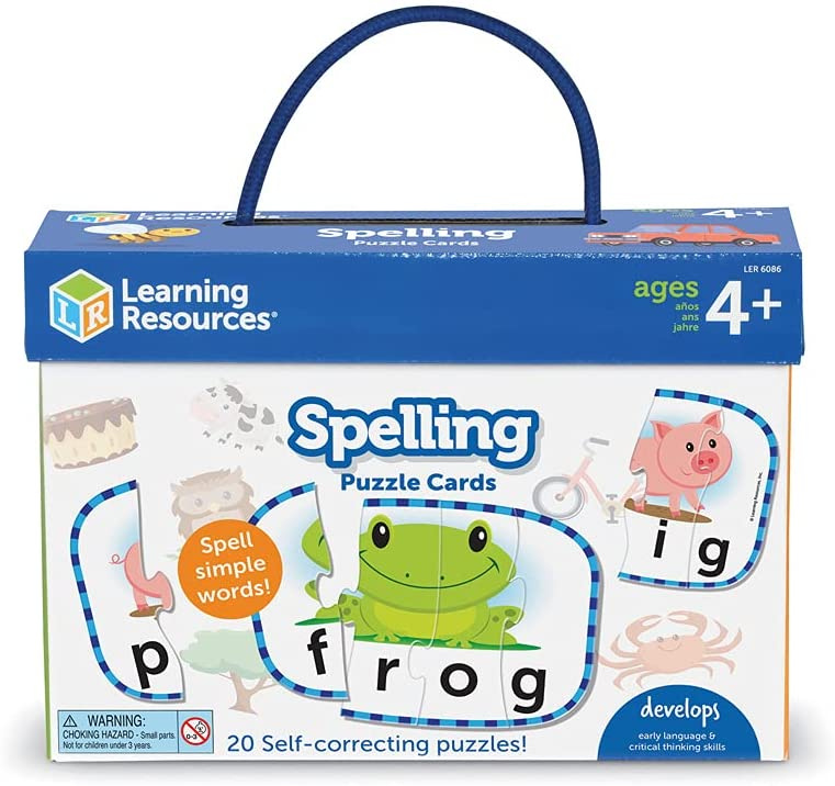 Learning Resources Spelling Puzzle Cards 拼寫拼圖卡
