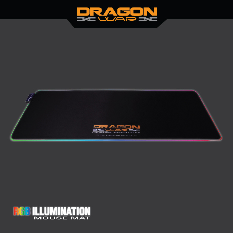 Dragon War RGB 燈效專業電競滑鼠墊 [GP-010]