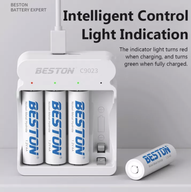Beston C9023 4Solt AA/AAA Rechargeable Battery Charger With USB