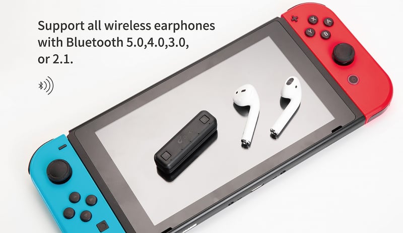 Gulikit Route Air Pro 帶咪藍牙發射器最適用於Nintendo Switch，PS4，PC