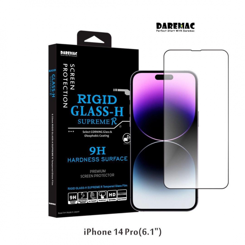 Daremac iPhone 14 / 14 pro / 14 plus / 14 pro Max 2.5D康寧9H強化玻璃貼