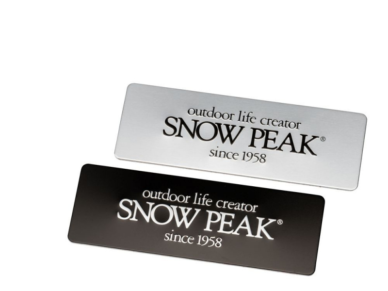 Snow Peak 2022雪峰祭限定商品-Snow Peak金屬銘牌貼紙 -LETTER