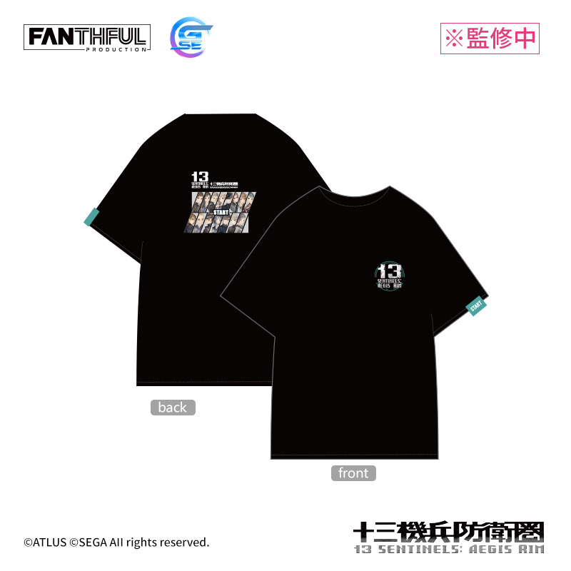 [預購] 純綿T-Shirt (十三機兵防衛圈)(黑)