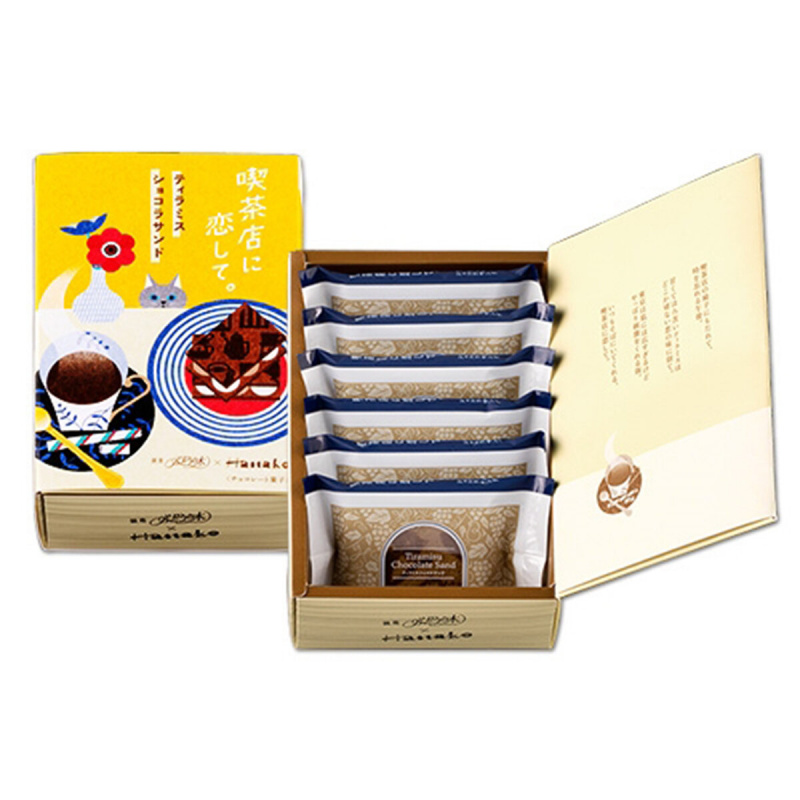 日本 銀座ぶどうの木 x Hanako Tiramisu忌廉夾心 咖啡曲奇禮盒 (1盒6件)【市集世界 - 日本市集】