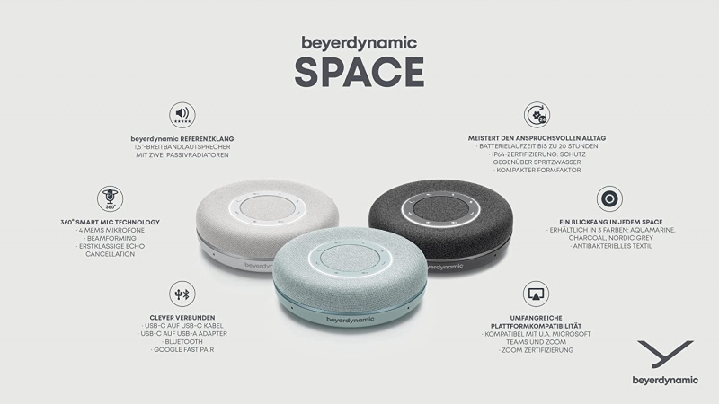 Beyerdynamic Space 個人藍牙/USB 會議電話揚聲器