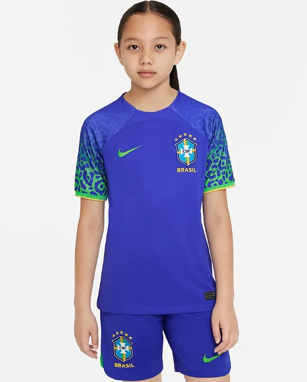Nike Brazil 巴西 2022-24 作客球迷版球衣 (童裝)