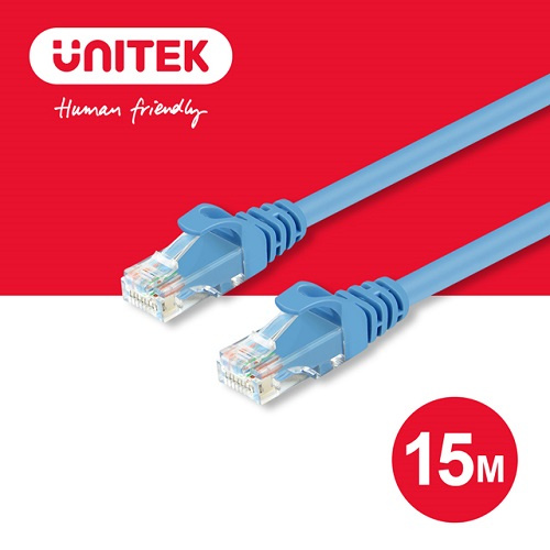 Unitek Cat.6 乙太網路線 15米 50呎 (藍色) Y-C814ABL