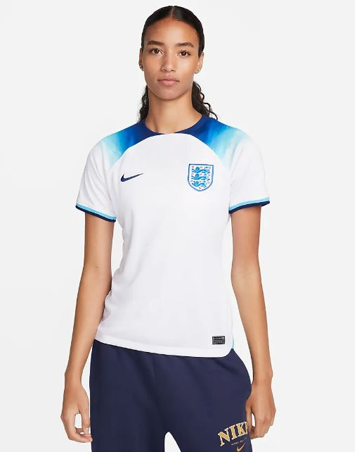 Nike England 英格蘭 2022-24 主場女裝球迷版球衣 (附字章選項)