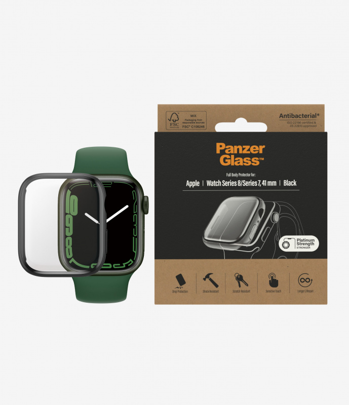 PanzerGlass™ Full Body 保護殼連保護貼適用於Apple Watch Series 7/Series 8-41mm/45mm