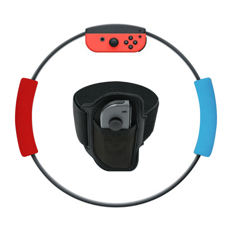 Nintendo Switch配件 健身環大冒險遊戲 健身環 防滑手柄及腿部Joy-Con手制固定綁帶配件 (不含Ring-Con)