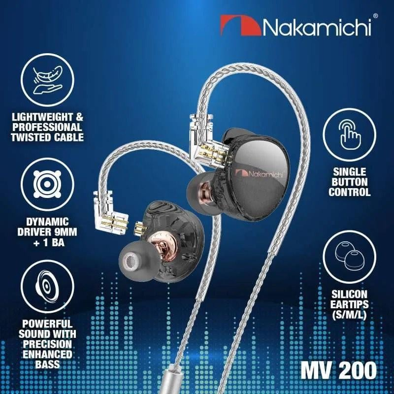 Nakamichi MV200入耳式圈鐵混動Hi-Fi耳機