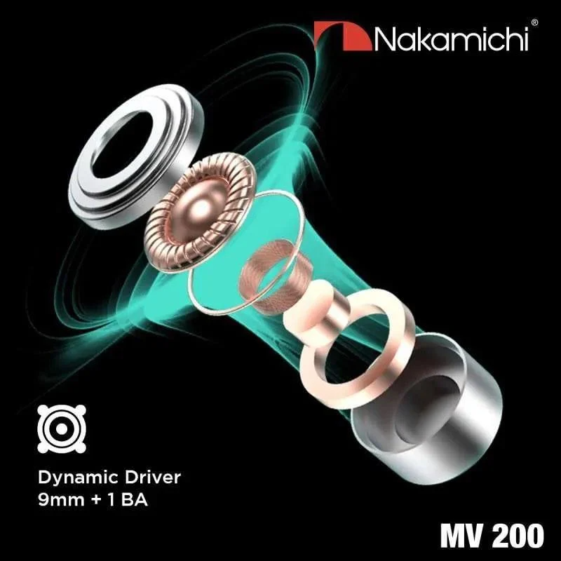 Nakamichi MV200入耳式圈鐵混動Hi-Fi耳機