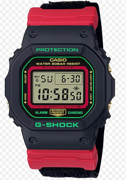 Casio G-Shock 經典紅黑配色 - DW-5600THC-1