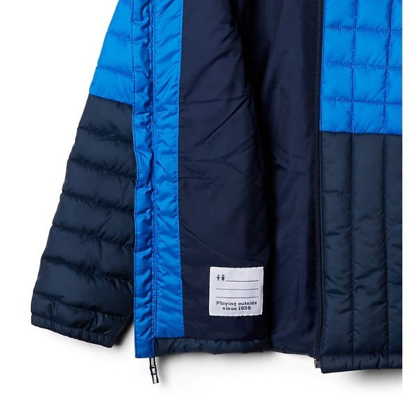COLUMBIA - 男童漢弗萊山高效保暖物料羽絨外套 - 深藍/海軍藍
