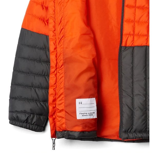 COLUMBIA - 男童漢弗萊山高效保暖物料羽絨外套 - 橙/啡拼色