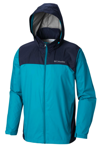 COLUMBIA - 男士 GLENNAKER LAKE RAIN JACKET 徒步/登山 防潑水 防風外套/超輕外套 - 海藍色