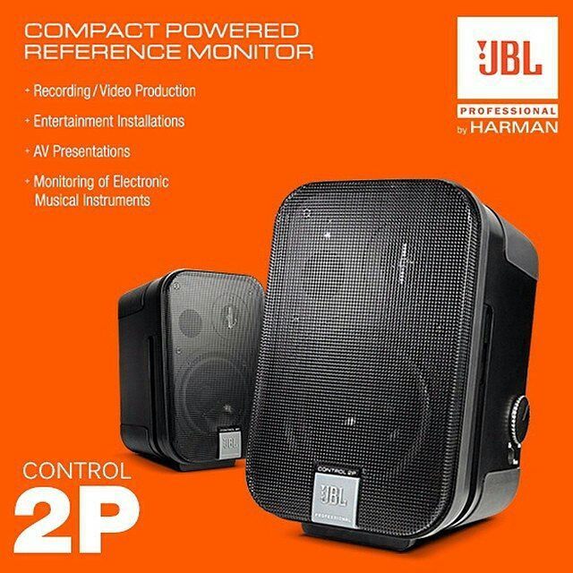 JBL Control 2P Compact Powered Reference Monitor System (Stereo Pair)