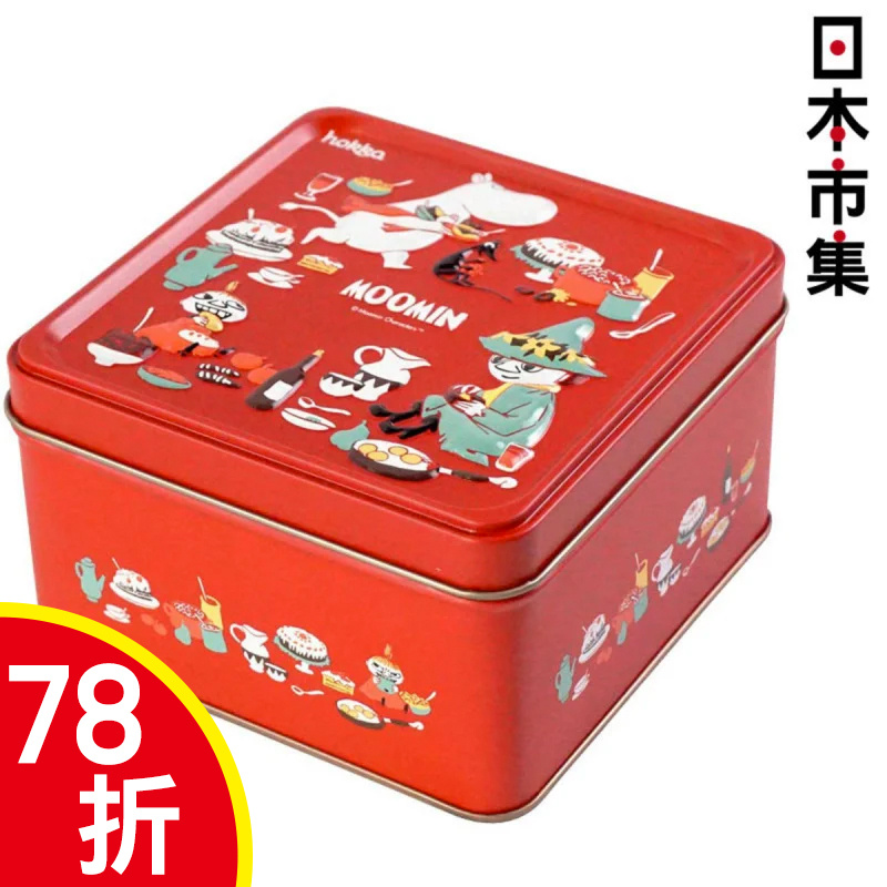 日版 姆明 阿美 史力奇 紅色鐵罐禮盒裝造型曲奇 (年度限定版)【市集世界 - 日本市集】