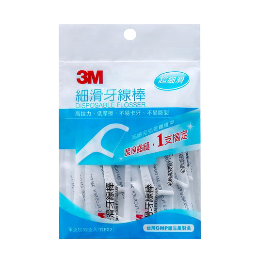 3M 細滑牙線棒單支包x1  [32支入] *香港現貨