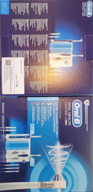 Braun Oral-B 高效活氧沖牙器+電動牙刷套裝 (MD20 OXYJET + Pro2000) 3支刷頭/4支噴咀