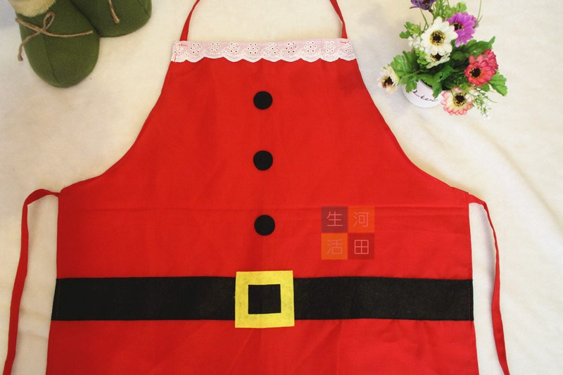 聖誕老人圍裙(成人)/聖誕節派對/Cosplay/圍裙/聖誕節烹飪/家用廚房烹飪/烘焙/紅色圍裙