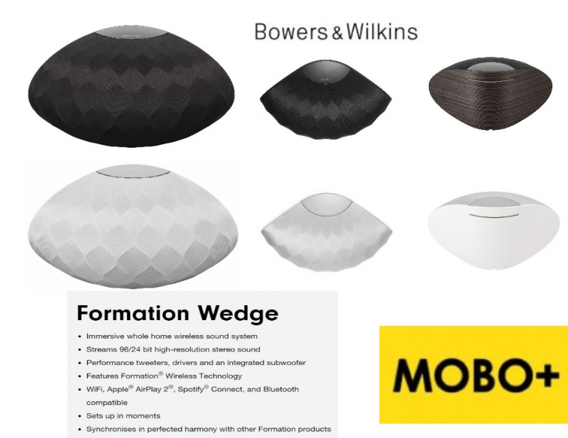 Bowers & Wilkins Formation Wedge 無線串流喇叭系統 [2色]