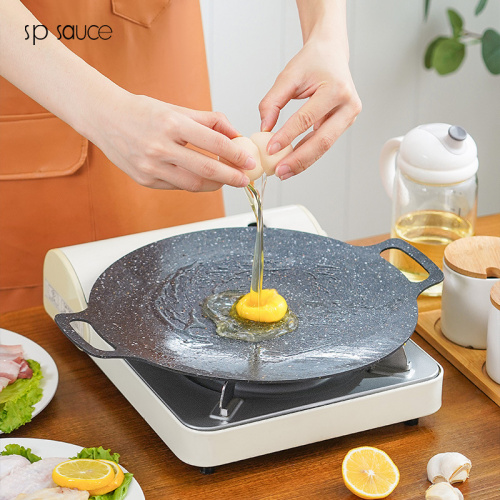 SP SAUCE韓式麥飯石烤盤 韓式烤盤 不沾烤盤 烤肉盤 燒烤盤 煎烤盤 卡式爐烤盤 電磁爐烤盤