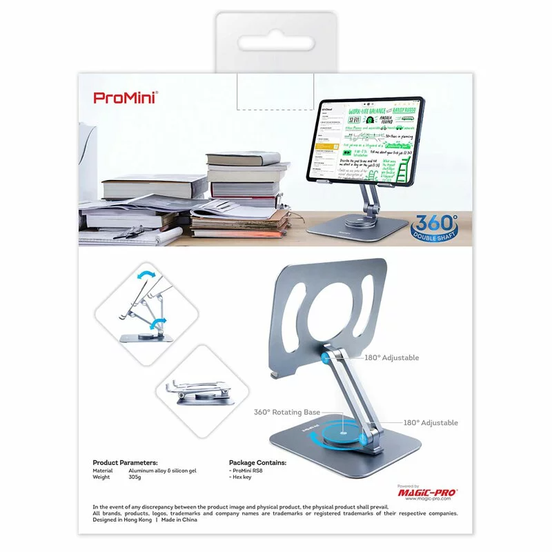 ProMini RS8 鋁合金旋轉iPad/平板支架