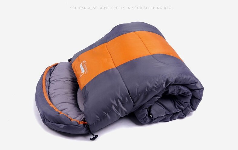 DesertFox四季保暖露營睡袋 （加闊版-橙灰色 | 藍灰色）