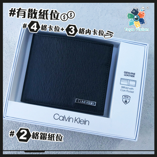 Calvin Klein (CK) RFID Men’s Leather Coins Wallet