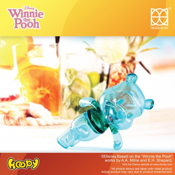 罕有限定珍藏品！ DISNEY 15CM Chubby Winnie the Pooh - Transparent (1Set 4盒)