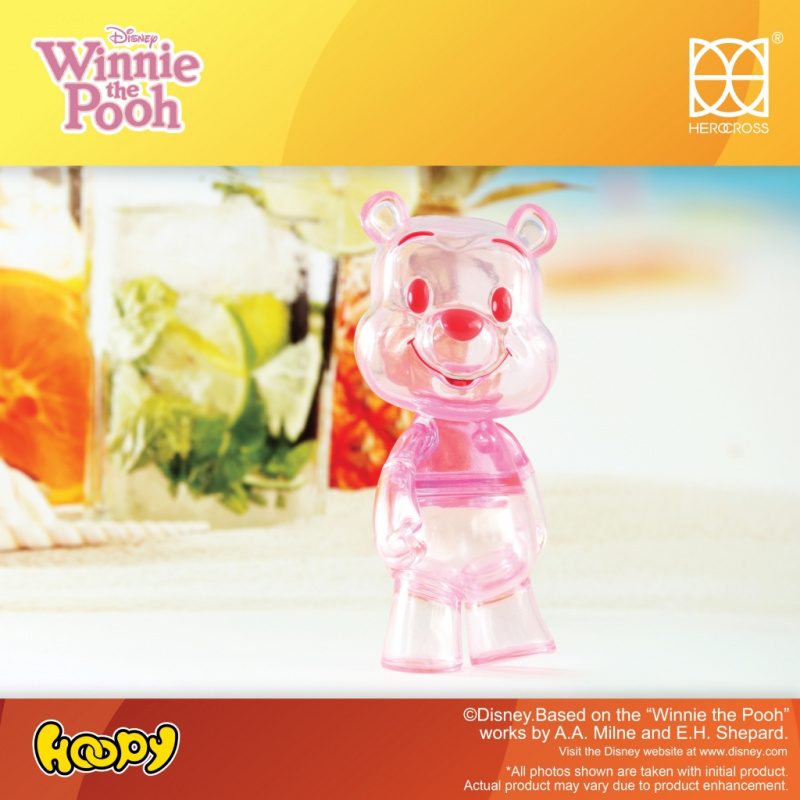 罕有限定珍藏品！ DISNEY 15CM Chubby Winnie the Pooh - Transparent (1Set 4盒)