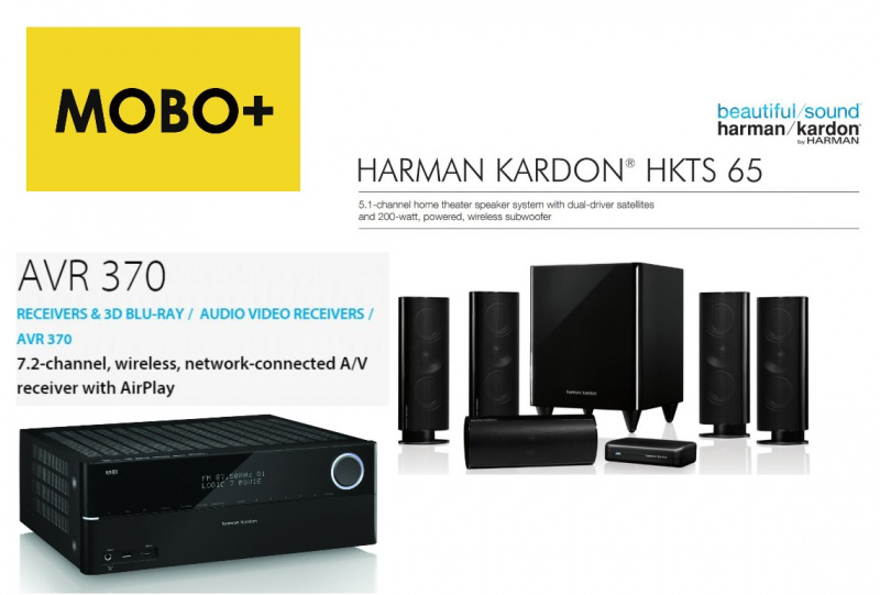 Harman Kardon® HKTS 65  / AVR 370 7.2 Channel Wireless [組合]