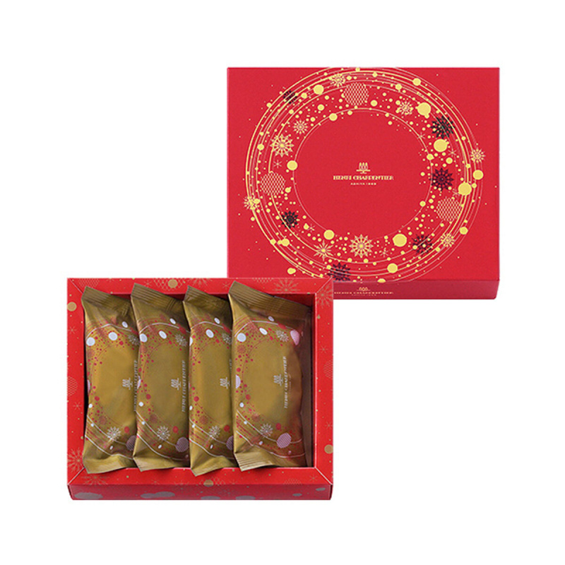 日本Henri C. 聖誕限定 法式 Financier 朱古力 牛油杏仁 費南雪蛋糕禮盒 (1盒4件)【市集世界 - 日本市集】