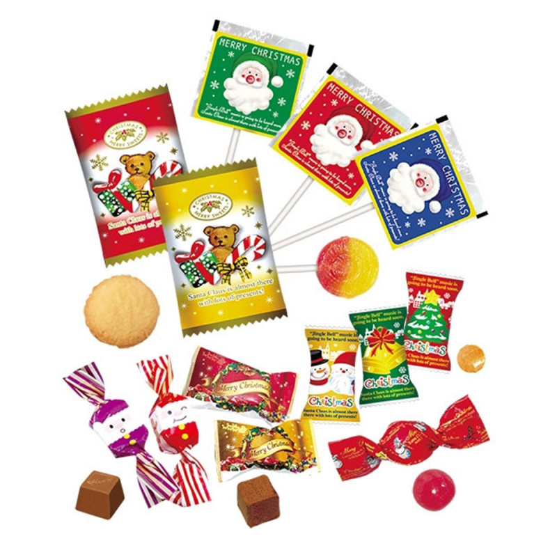 日本 伊琳 聖誕老人 大頭袋裝 雜錦糖果零食禮包 105g (521)【市集世界 - 日本市集】