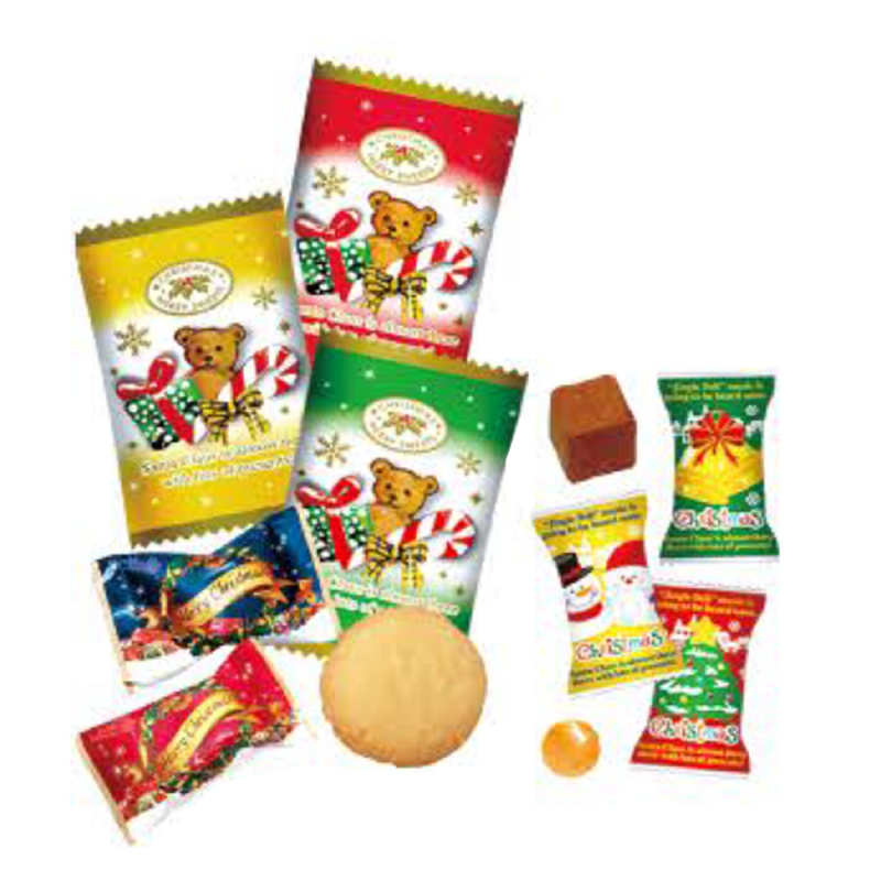 日本 伊琳 聖誕精緻禮物袋 紅色 聖誕老人 雜錦糖果零食禮包 29g (812)【市集世界 - 日本市集】