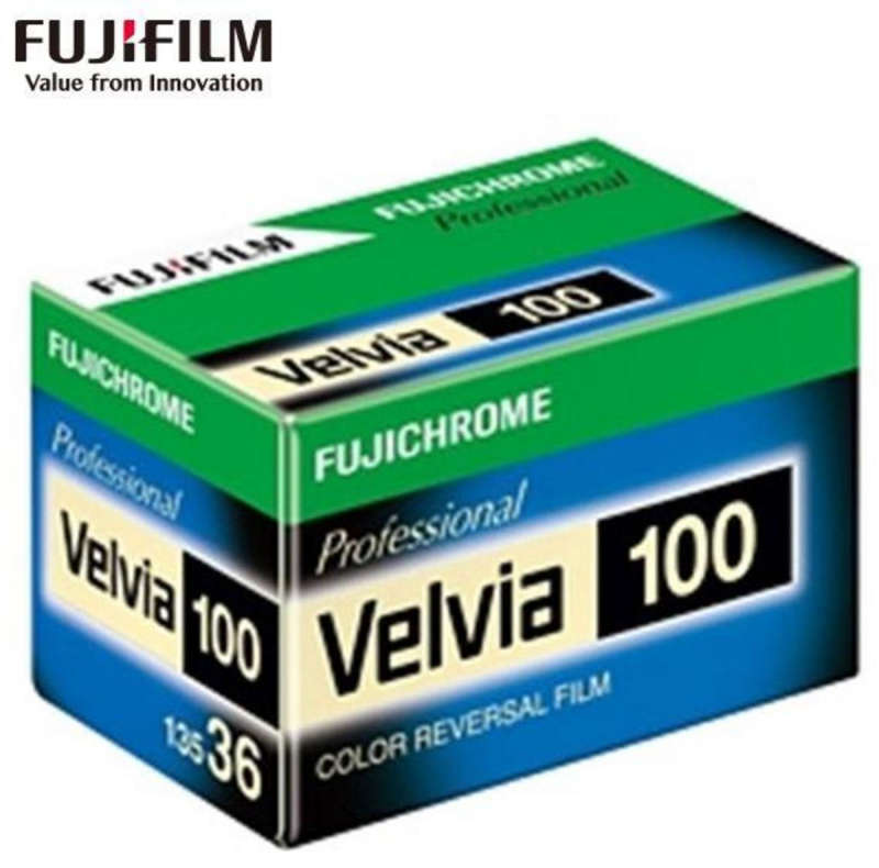 富士 - 專業級 FUJICHROME Velvia 100 ISO 35mm 135-36 彩色正片菲林 (單卷裝)