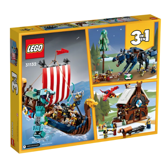 LEGO 31132 Viking Ship and the Midgard Serpent 維京戰船與塵世巨蟒 (Creator 3in1)