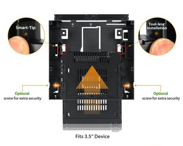 台灣名廠 ICY Dock MB343SPO 3.5 HDD SSD Slim ODD Bay to 5.25 Rom 光碟機 轉換架 - 原裝行貨