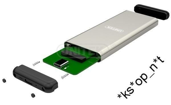 {MPower} Unitek Y-3365 Type-C USB 3.0 M2  NGFF  SATA SSD HDD External Case 外置 硬盤盒 - 原裝行貨