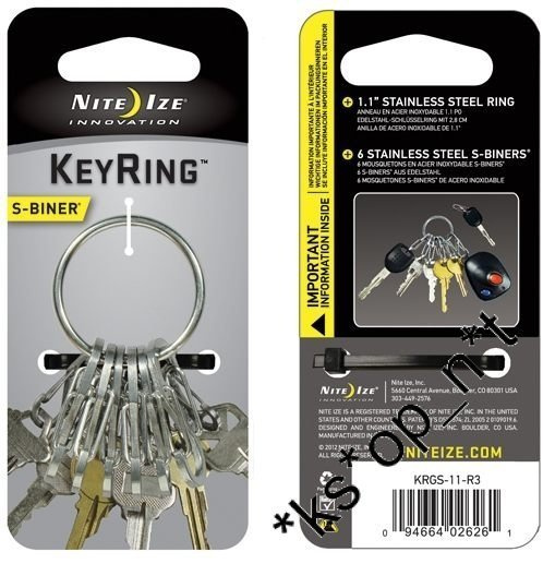 美國名廠 Nite Ize KRGS 不銹鋼 Key Ring 鎖匙扣 - 原裝行貨