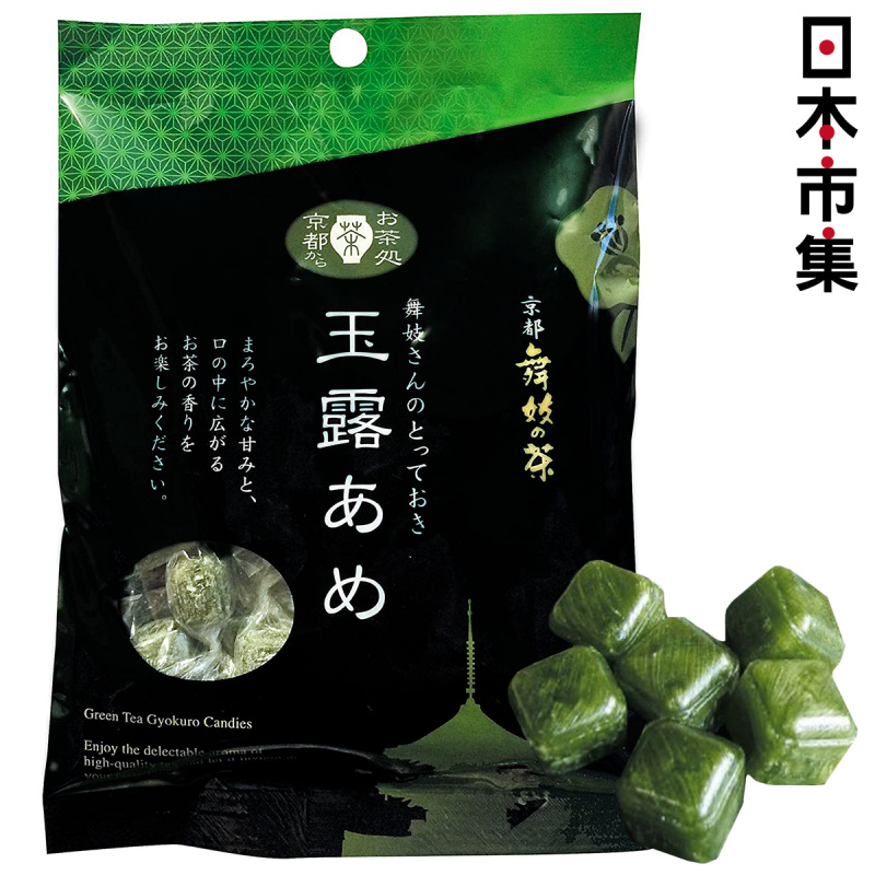 日本 京都舞妓の茶本舖 綠色寶石 頂級綠茶玉露立方糖 80g【市集世界 - 日本市集】