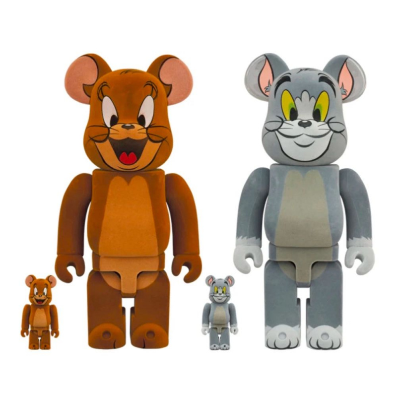 (難兄難弟 Combo Set ) Bearbrick Tom & Jerry (Flocky Ver.)  100% + 400%