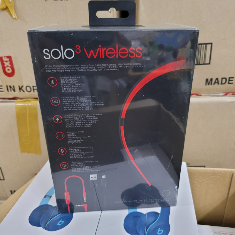 beats solo3 wireless decade collection （限定別注版 黑紅配色 ）