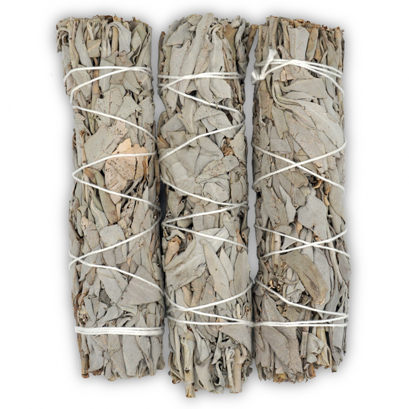 Faiza Naturals 加洲白鼠尾草束 6-7 " 一束 真空包裝 (美國加州自家農場直送)