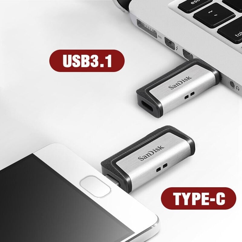 SanDisk Ultra Dual Drive USB Type-C 3.1 32 / 64 / 128 / 256 / 512 / 1TB 【香港行貨保養】