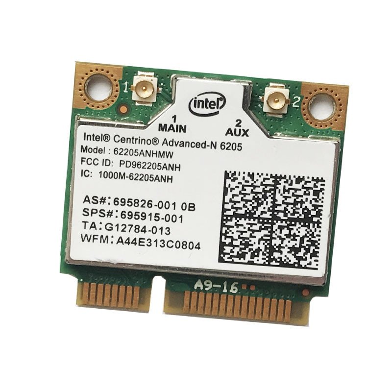 Auto rygrad bronze For Intel Centrino Advanced-N 6205 62205HMW 62205AN Dual Band 2.4Ghz 5Ghz  300Mbps Mini PCI-E Wifi Wlan Wireless Network Card - 燈神世界數碼